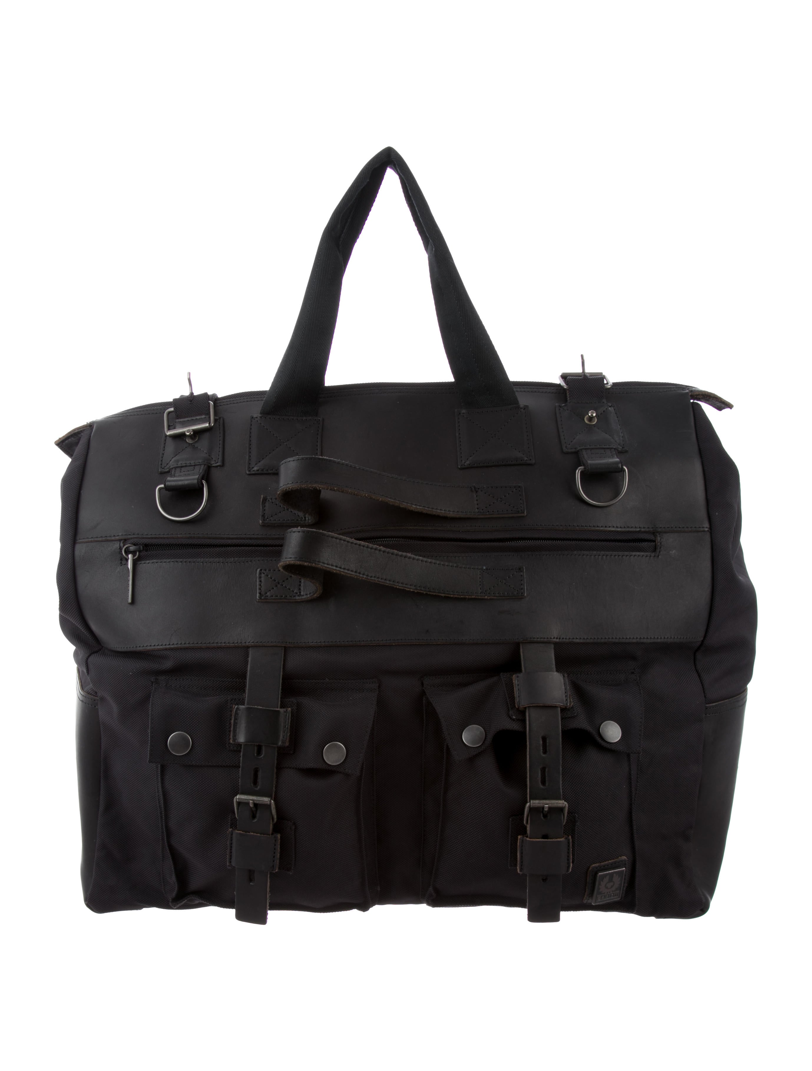 Belstaff Leather-Trimmed Canvas Tote